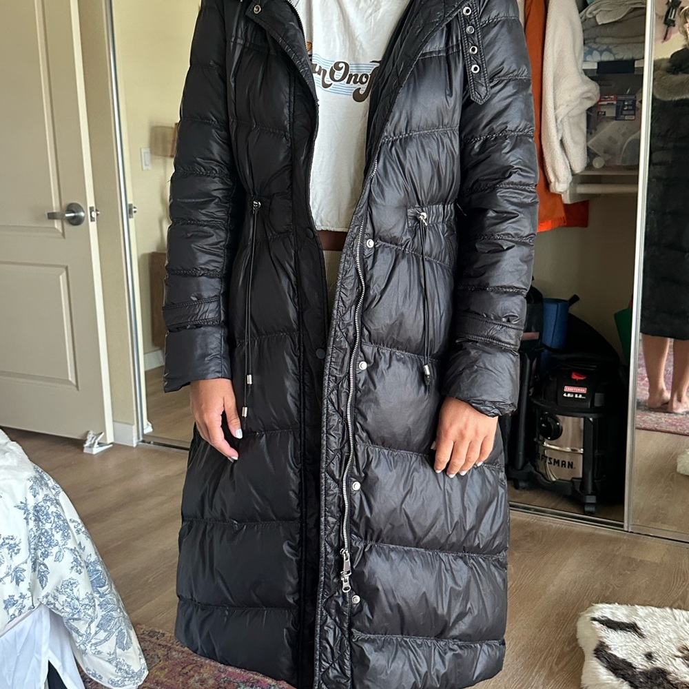 Long Black Puffer Coat